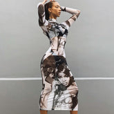 Hawthaw Women Mesh See Through Party Club Bodycon Streetwear Black Long Dress Summer Clothes Wholesale Items For Business
