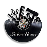 Personalized Vinyl Record Salon Clock
