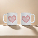 Gulleiâ„?Name Initial Heart Couple Coffee Mugs Set