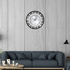 Wall Deco Silent Clock Gift for Piano Lover