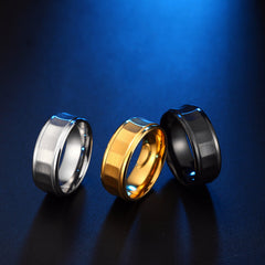 Cute Simple Mens Ring for Custom Names