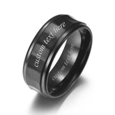 Cute Simple Mens Ring for Custom Names