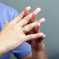 Cute Simple Mens Ring for Custom Names