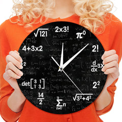 Wall Deco Clock Gift for Mathematician
