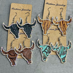 Vintage texas earrings