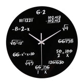Mathematics Themed Silent Wall Clock �Stylish & Intellectual Design