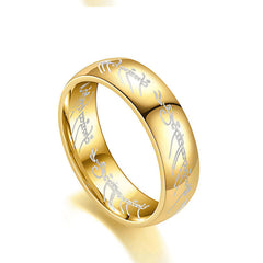 Lord of the Rings Theme Ring for Guys - Stainless Steel Anniversary Gift