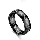 Lord of the Rings Theme Ring for Guys - Stainless Steel Anniversary Gift