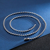 Mens Stylish Ball Chain Necklace Stainless Steel