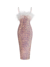 Milan Sequin Midi Dress