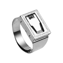 Gulleiâ„?Mens Hidden Blade Ring - Stainless Steel Self Defense EDC
