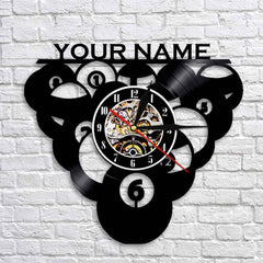 Custom Gift for Billiard Player Wall Clock