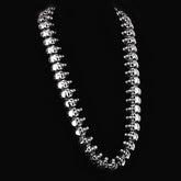 Skull Punk Biker Style Chain Necklace for Men - 316L Stainless Steel, 65cm