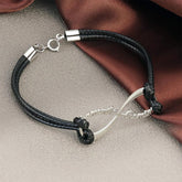 Infinity Charm Name Bracelet for Men