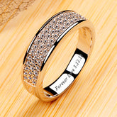 Engraved 0.1 Carat Lab Diamond Eternity Ring for Her