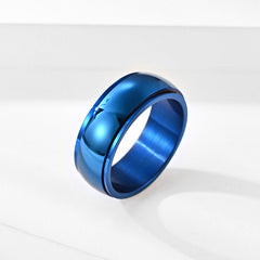 Engraved Mens Spinner Fidget Ring