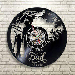Gift for Father Lp Record Wall Clock