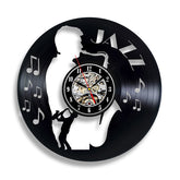 Unique Gift for Jazz Lovers Vinyl Record Clock