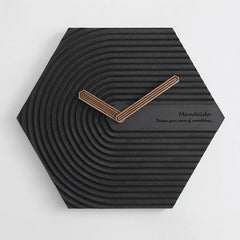 Hexagon Modern Analog Silent Wall Clock