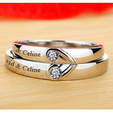 Customized 0.05 Carat Lab Diamond Matching Rings Set