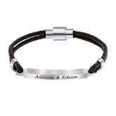 Personalized Engraved Mens Bracelet