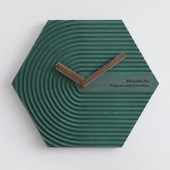 Hexagon Modern Analog Silent Wall Clock