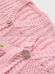 Shira Strawberry Knit Cardigan