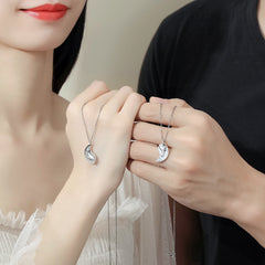 His and Hers Matching Necklaces Gift for Couple