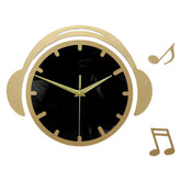 Headphone DJ Silent Wall Clock �12" Acrylic