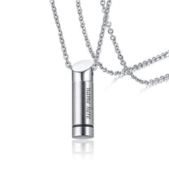Engraved Memorial Keepsake Urn Cremation Necklace