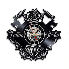 Gift for Tattoo Artist Vinyl Record Clock