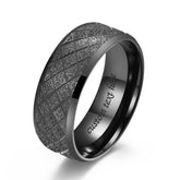 Engraved Frosted Ring for Him