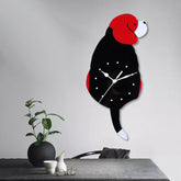 Hanging Dog Tail Silent Pendulum Wall Clock �Playful Canine Design