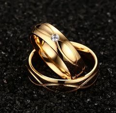 Engraved Matching Marriage Rings for Men and Women
