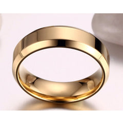 Engraved Mens Titanium Wedding Band