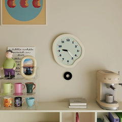 Silent Flow â€?Modern Acrylic Pendulum Wall Clock (28×30 cm)