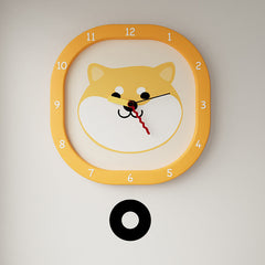 Woof Time �Silent Pendulum Clock for Kids (Dog Design) 30cm