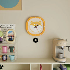 Woof Time �Silent Pendulum Clock for Kids (Dog Design) 30cm