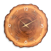 Wooden Style Silent Wall Clock �12" Tree-Ring Look (MDF)