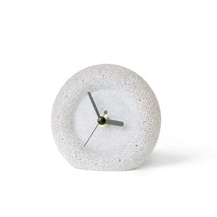 Nordic Sandstone Desk Clock â€?Silent, Minimalist (12×12×4 cm)