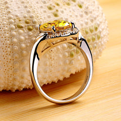 3 Carats Oval Lab Diamond Ring for Her