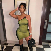 Summer New Women's Fashion Design Sense Tied Slim Fit Sheath Dress For Women
