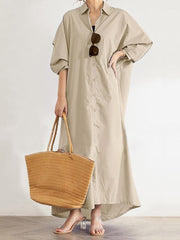 Versatile Long Sleeve Dress Loose Big Size