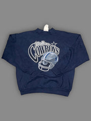 Felpa girocollo vintage Dallas Cowboys tg M
