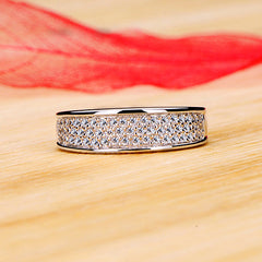 Engraved 0.1 Carat Lab Diamond Eternity Ring for Her
