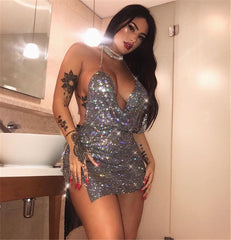 Lux diamond mini dress