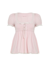 Honey Lace Trim Baby Tee