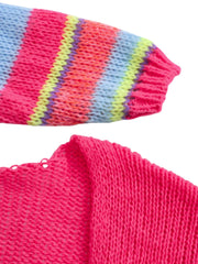 Dora Striped Sleeve Knit Cardigan