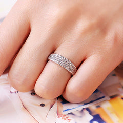 Engraved 0.1 Carat Lab Diamond Eternity Ring for Her