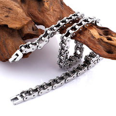 Chunky Bike Chain Necklace for Men �Stainless Steel, 55cm